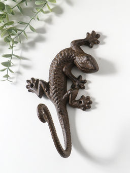 Крючок декоративный чугун "Ящерица" 20х15х11 см