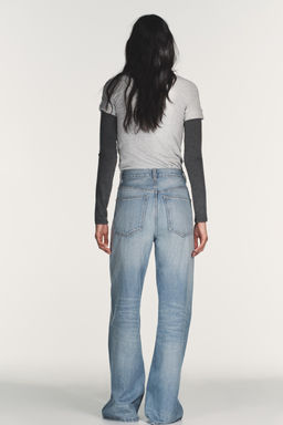 JEANS TRF EXTRA WIDE LEG TIRO ALTO / Azul pastel - Zara фото 5