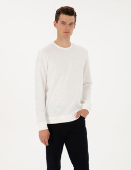 Ekru Regular Fit Sweatshirt