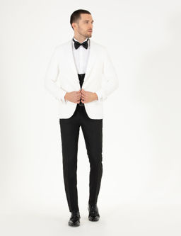 Смокинг Pierre Cardin Ex Slim Fit с жилетом белый