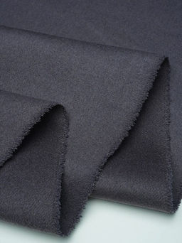 Шерсть пальтовая двухсторонняя, двухслойная цв.Серо-фиолетовый флер, ш.1.5м, шерсть-40%, п/э-60% - Купава фото 7