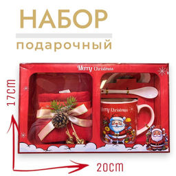 Подарочный чемоданчик Новогодний набор 4предметов - 1000 деталей фото 2