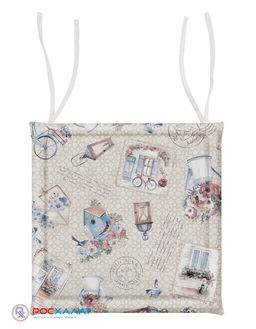 Подушка для стула СТ ХБ 40/40 Открытки ПДС-01 (27) 40х40