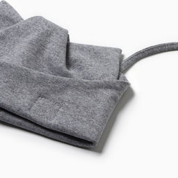 Шапка детская «Кошка», размер 42-46, серая-меланж