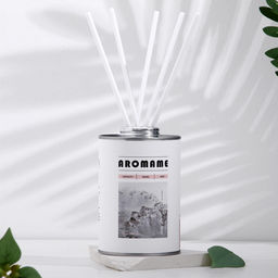 Набор диффузор ароматический Aromame, слива, амбра, кожа, табак, 500 мл, круглая банка - Simaland фото 2