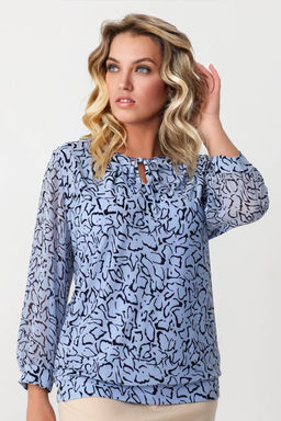 Блузка женская 7037/12/Голубой - Rise фото 2