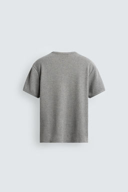 CAMISETA ESTRUCTURA WAFFLE / Gris vigor? - Zara фото 7