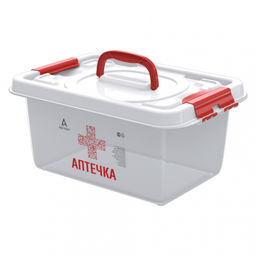 Контейнер универсальный 8,0 л Аптечка 359*242*166мм арт. АП 411