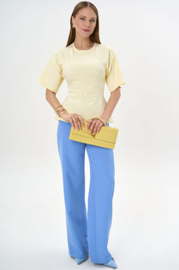 Футболка с завязками Николь (жёлтый) - Эльза фото 10