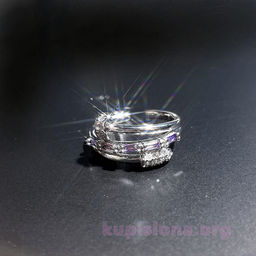 Кольцо Purple in silver - Купи слона фото 2