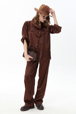 Брюки NIKVA н705-19 шоколад фото 3