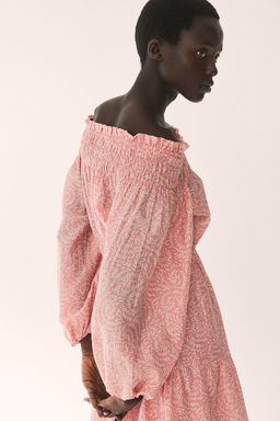 Vestido off-the-shoulder - H&m фото 4