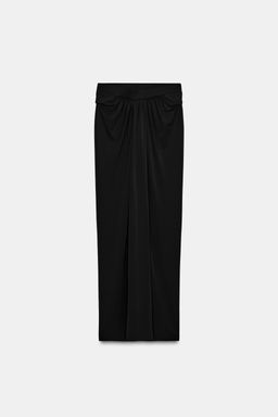 LONG CREPE GATHERED SKIRT - Zara фото 5