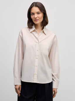 Базовая рубашка с карманом / Zarina фото 3