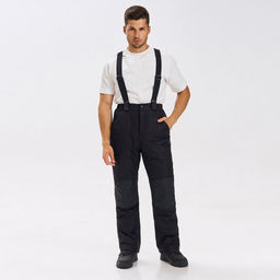 Полукомбинезон мужской зима М-302/1 Чёрный - Rodos фото 12