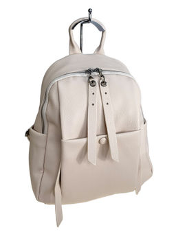 Сумка-рюкзак из искусственной кожи, цвет молочный