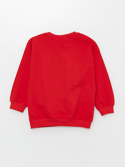 Bisiklet Yaka Bask?l? Erkek Bebek Sweatshirt - Waikiki фото 2