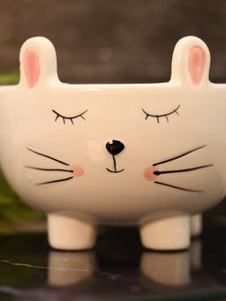Тарелка глубокая керамическая Rabbit bowl, 11 х 14 х 14 см