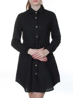 801 Платье хлопковое с поясом Fashion