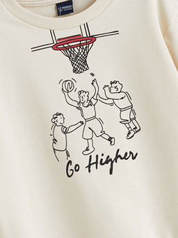 Bisiklet Yaka Erkek ?ocuk Sweatshirt