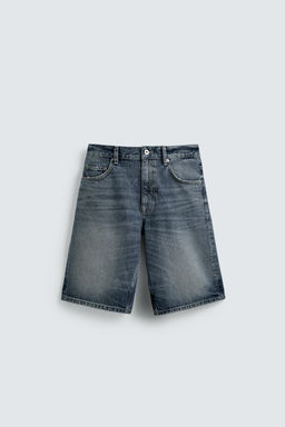 BERMUDA DENIM RELAXED FIT / Azul - Zara фото 7
