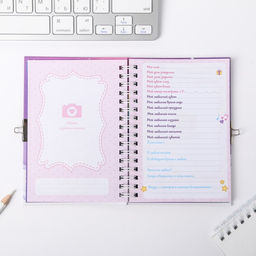 Анкета на замочке, в твердой обложке А6, 40 листов Для самых волшебных