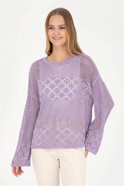 Женский сиреневый свитер - U.s. polo assn фото 9