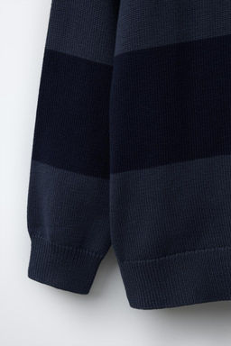 STRIPED KNIT POLO SHIRT - Zara фото 9