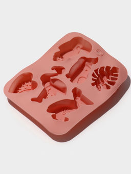 Форма для выпечки Доляна Тропики, силикон, 18?14?2.5 см, розовая  фото 4