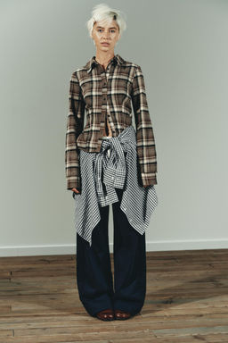 CHECKED FITTED SHIRT