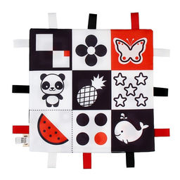 Петельки. Платочек - шуршалка по методике Г. Домана «Мои первые цвета», 20×20 см, Крошка Я