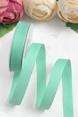 Лента репсовая 1,5 см*20 ярд "1 сорт" (SF-1347) аквамариновый №222