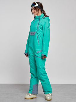 Горнолыжный комбинезон женский зимний зеленого цвета 2323Z - Mtforce фото 3
