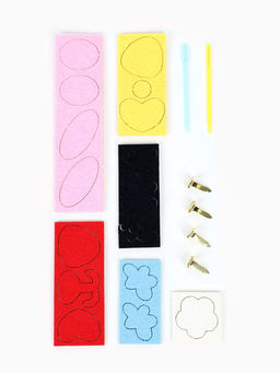 Набор для создания сумки из фетра "Зайка", цвет розовый