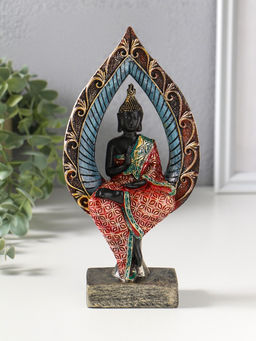 Фигура полистоун «Будда в ярком одеянии в капле», 4.6×10×20.7 см