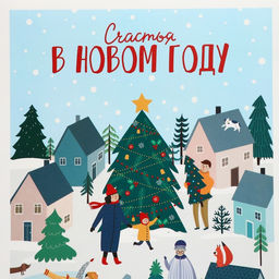 Цена за 2 шт. Коробка подарочная новогодняя складная «Новый год», 22 х 30 х 10 см