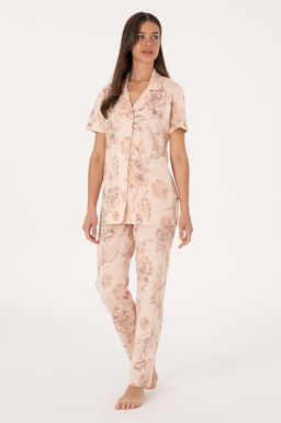 Kad_n Bej Pijama Tak_m_ Sepette S_rpriz _ndirim - U.s. polo assn фото 4