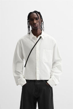 CROPPED SHIRT WITH PIERCING DETAIL - Zara фото 2