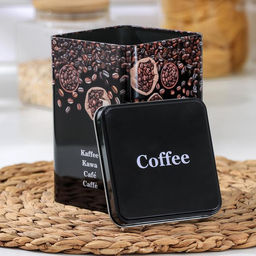 Банка для сыпучих продуктов Dark, 1,5 л, 15×10×10 см