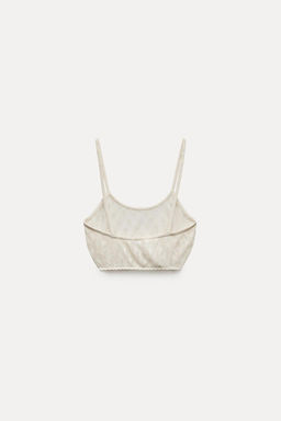 FINE KNIT OPENWORK BRALETTE - Zara фото 5