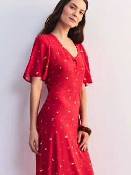 Платье миди с треугольным вырезом ZR2605012914-209 / Zarina