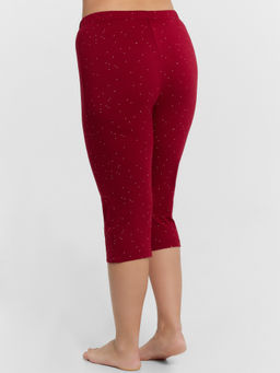 Пижама женская бордовая с принтом - Mark formelle фото 5