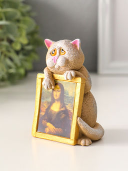 Фигурка «Кот с картиной», 9×6.5×4.8 см
