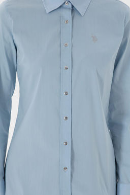 Kad_n A__k Mavi Uzun Kollu Basic G_mlek Sepette S_rpriz _ndirim - U.s. polo assn фото 6