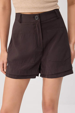 Kahverengi Modal K_sa _ort & Bermuda TWOSS26SR00056