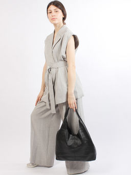 LACCOMA сумка НИ8550-черный натуральная кожа