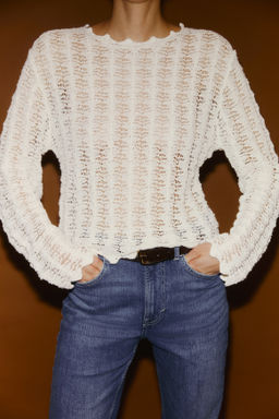 Jersey en punto pointelle - H&m фото 4