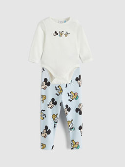 Mickey ve Arkada?lar? Bask?l? ??t??tl? Body ve E?ofman Alt?