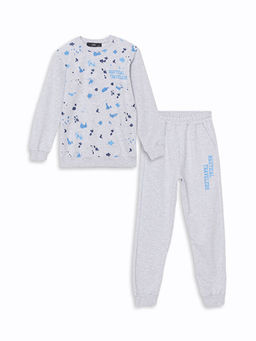 Bisiklet Yaka Erkek ?ocuk Sweatshirt ve E?ofman Alt