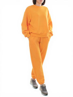 3404/3405 ORANGE Костюм спортивный женский (95% хлопок, 5% эластан)